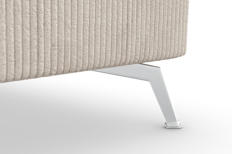 Ocean Lyx 5-seters Vendbar L-formet Hjørnesofa i Manchester - Beige - Møbler - Sofaer - Hjørnesofaer