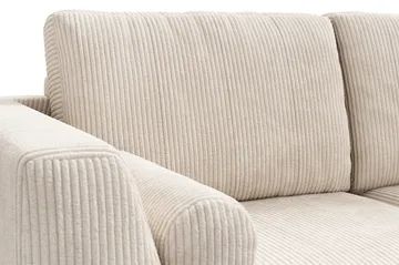 Ocean Lyx 5-seters Vendbar L-formet Hjørnesofa i Manchester - Beige - Møbler - Sofaer - Hjørnesofaer