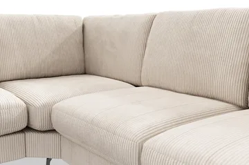 Ocean Lyx 5-seters Vendbar L-formet Hjørnesofa i Manchester - Beige - Møbler - Sofaer - Hjørnesofaer