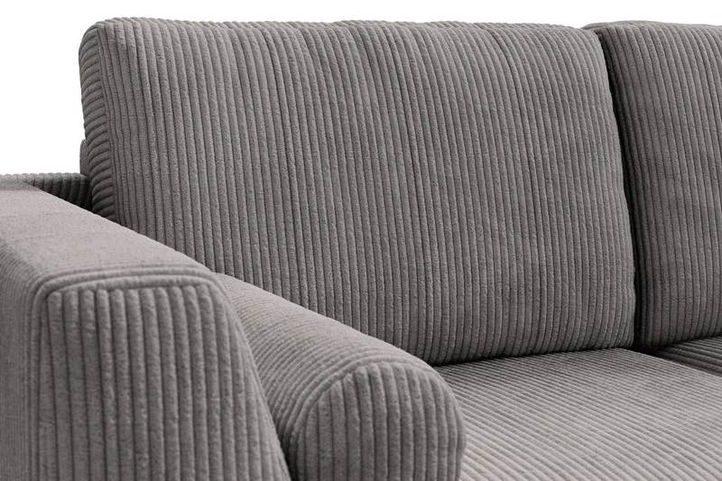 Ocean Lyx 5-seters Vendbar L-formet Hjørnesofa i Manchester - Mørk grå - Møbler - Sofaer - Hjørnesofaer