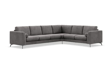 Ocean Lyx 5-seters Vendbar L-formet Hjørnesofa i Manchester - Mørk grå - Møbler - Sofaer - Hjørnesofaer