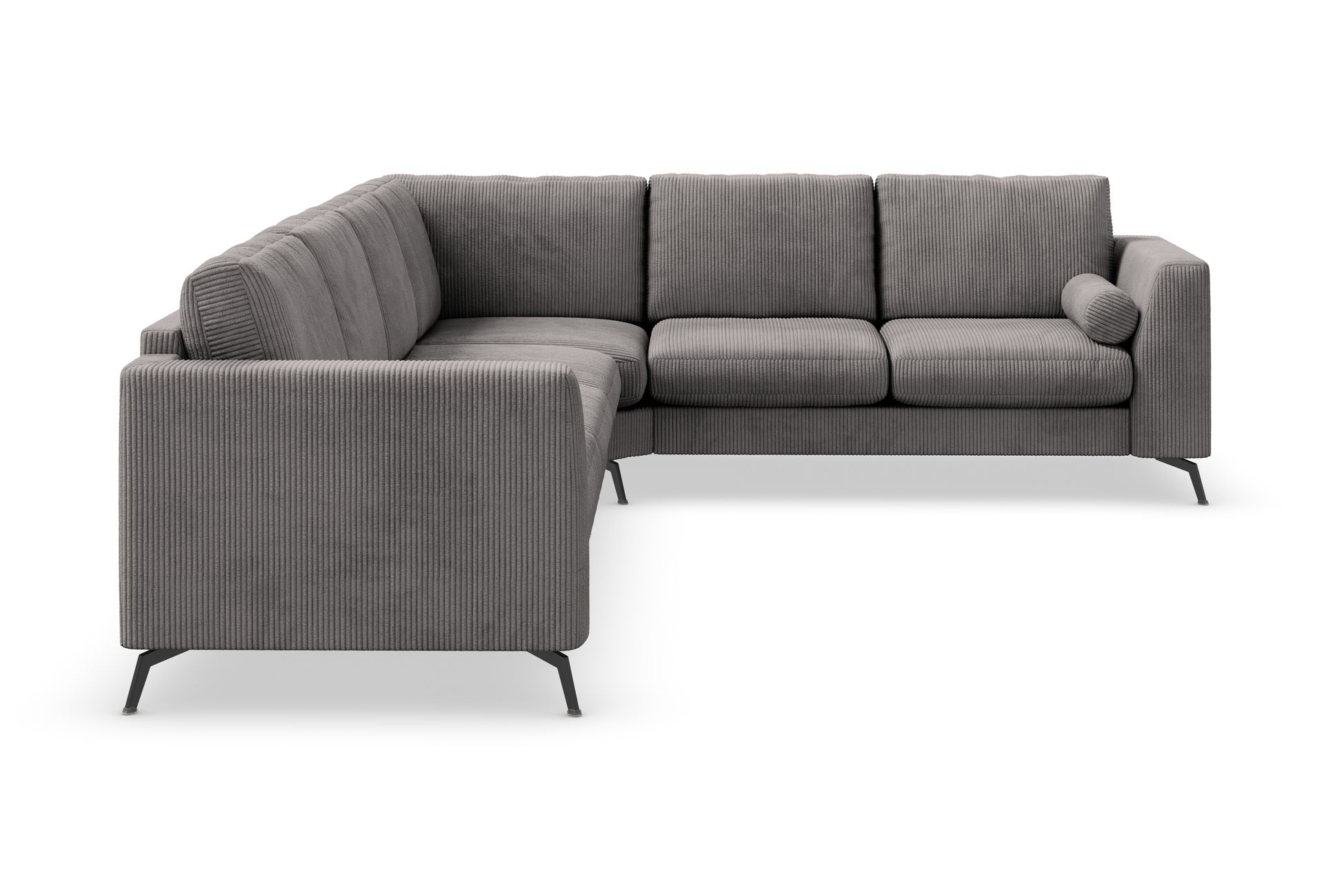 Ocean Lyx 5-seters Vendbar L-formet Hjørnesofa i Manchester - Mørk grå - Møbler - Sofaer - Hjørnesofaer