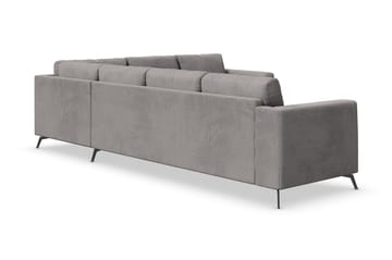 Ocean Lyx 5-seters Vendbar L-formet Hjørnesofa i Manchester - Mørk grå - Møbler - Sofaer - Hjørnesofaer