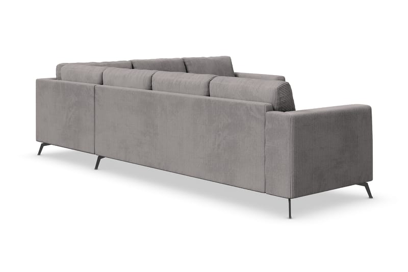 Ocean Lyx 5-seters Vendbar L-formet Hjørnesofa i Manchester - Mørk grå - Møbler - Sofaer - Hjørnesofaer