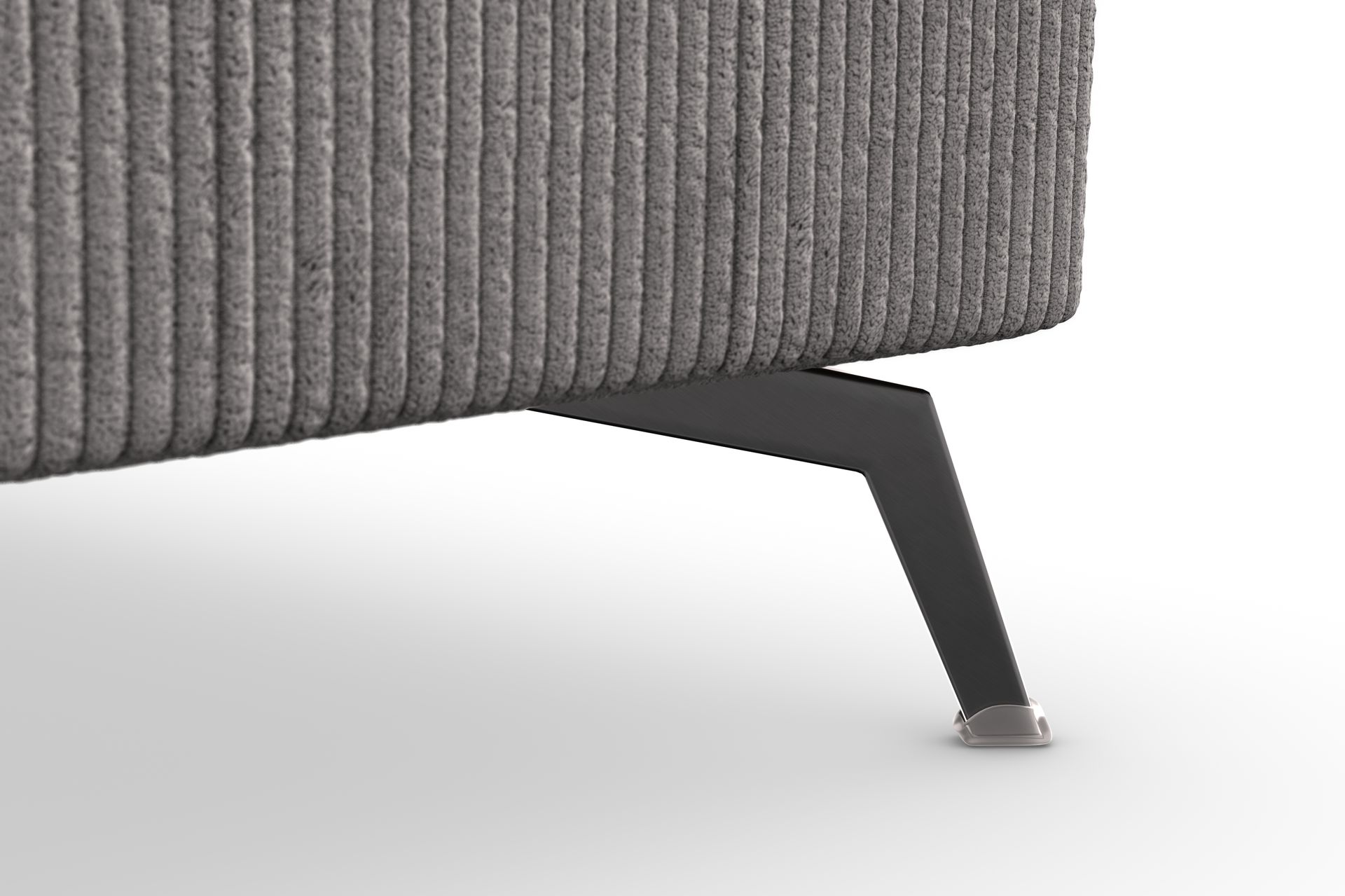 Ocean Lyx 5-seters Vendbar L-formet Hjørnesofa i Manchester - Mørk grå - Møbler - Sofaer - Hjørnesofaer