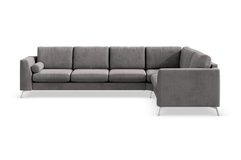 Ocean Lyx 5-seters Vendbar L-formet Hjørnesofa i Manchester - Mørk grå - Møbler - Sofaer - Hjørnesofaer