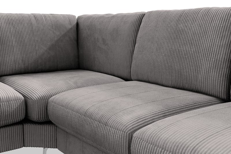 Ocean Lyx 5-seters Vendbar L-formet Hjørnesofa i Manchester - Mørk grå - Møbler - Sofaer - Hjørnesofaer