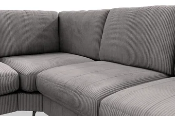 Ocean Lyx 5-seters Vendbar L-formet Hjørnesofa i Manchester - Mørk grå - Møbler - Sofaer - Hjørnesofaer