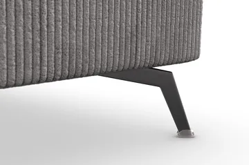 Ocean Lyx 5-seters Vendbar L-formet Hjørnesofa i Manchester - Mørk grå - Møbler - Sofaer - Hjørnesofaer