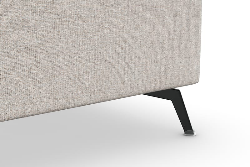 Ocean Lyx 5-seters Vendbar L-formet Hjørnesofa i Stoff - Beige - Møbler - Sofaer - Hjørnesofaer
