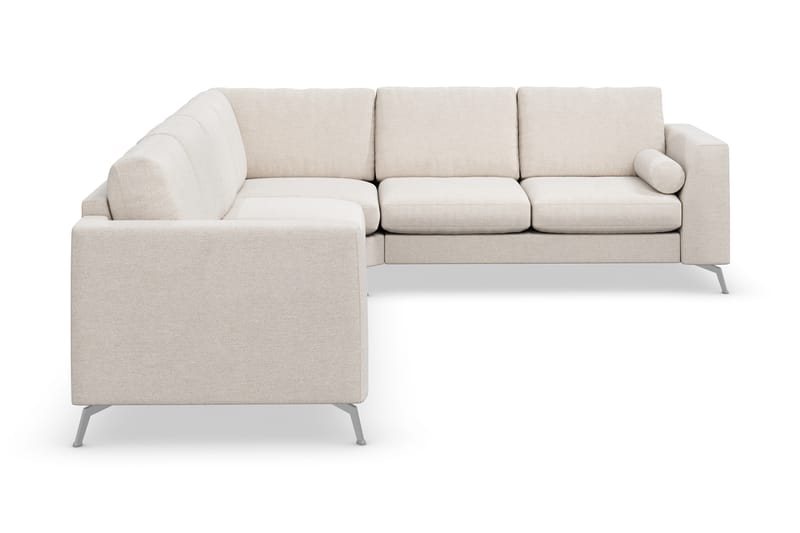 Ocean Lyx 5-seters Vendbar L-formet Hjørnesofa i Stoff - Beige - Møbler - Sofaer - Hjørnesofaer