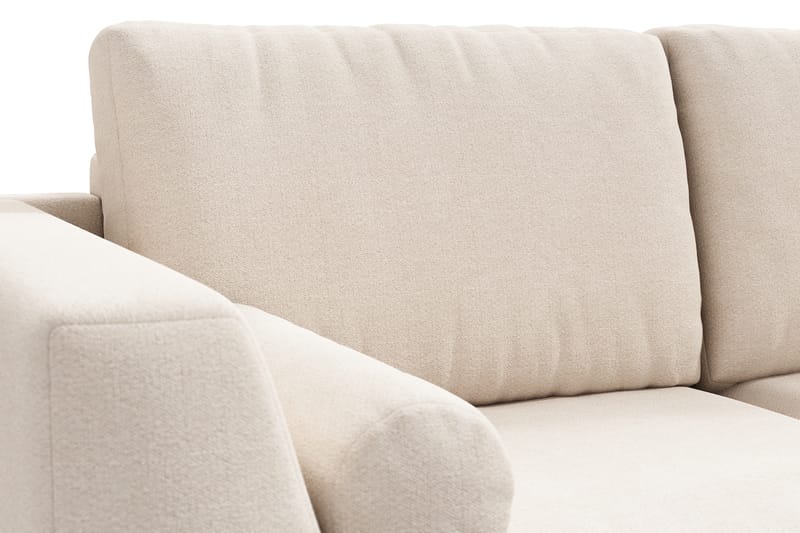 Ocean Lyx 5-seters Vendbar L-formet Hjørnesofa i Stoff - Beige - Møbler - Sofaer - Hjørnesofaer
