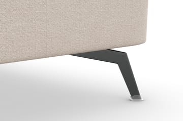 Ocean Lyx 5-seters Vendbar L-formet Hjørnesofa i Stoff - Beige - Møbler - Sofaer - Hjørnesofaer