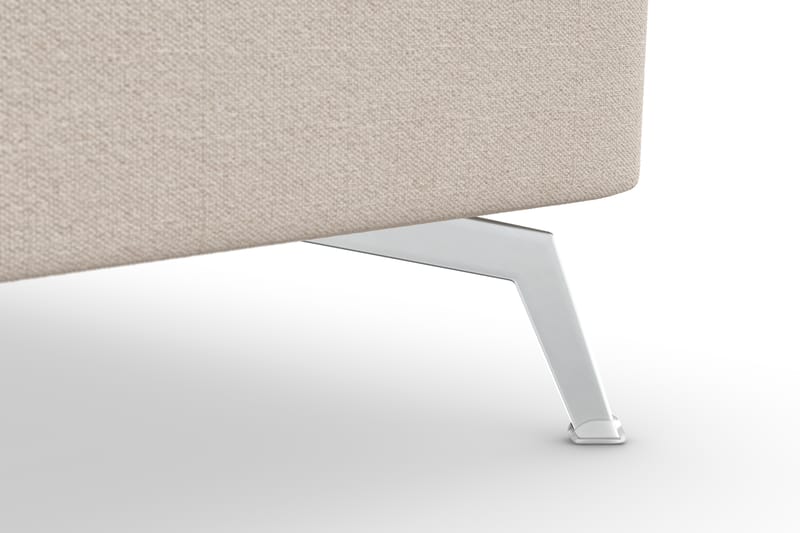 Ocean Lyx 5-seters Vendbar L-formet Hjørnesofa i Stoff - Beige - Møbler - Sofaer - Hjørnesofaer