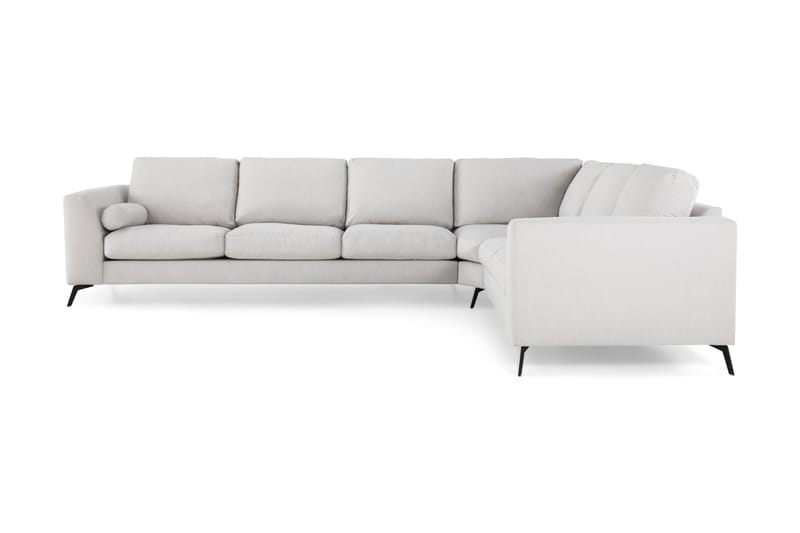 Ocean Lyx 5-seters Vendbar L-formet Hjørnesofa i Stoff - Lys grå - Møbler - Sofaer - Hjørnesofaer