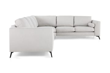 Ocean Lyx 5-seters Vendbar L-formet Hjørnesofa i Stoff - Lys grå - Møbler - Sofaer - Hjørnesofaer