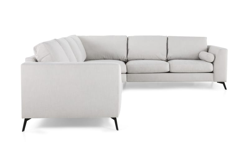 Ocean Lyx 5-seters Vendbar L-formet Hjørnesofa i Stoff - Lys grå - Møbler - Sofaer - Hjørnesofaer