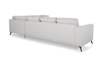 Ocean Lyx 5-seters Vendbar L-formet Hjørnesofa i Stoff - Lys grå - Møbler - Sofaer - Hjørnesofaer
