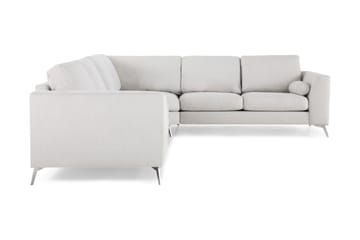 Ocean Lyx 5-seters Vendbar L-formet Hjørnesofa i Stoff - Lys grå - Møbler - Sofaer - Hjørnesofaer