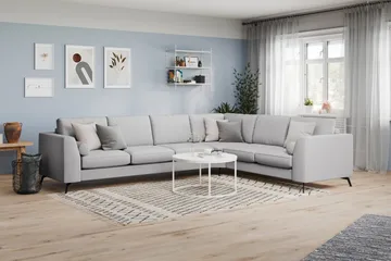 Ocean Lyx Hjørnesofa Vendbar - Lingrå - Møbler - Sofaer - Hjørnesofaer