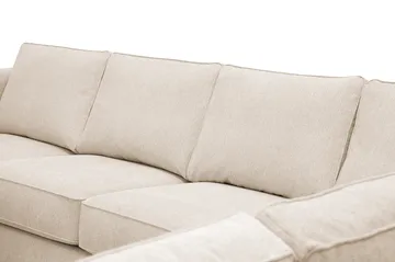Optus 5-seters hjørnesofa med vendbar divan - Beige - Møbler - Sofaer - Hjørnesofaer - Hjørnesofa med divan