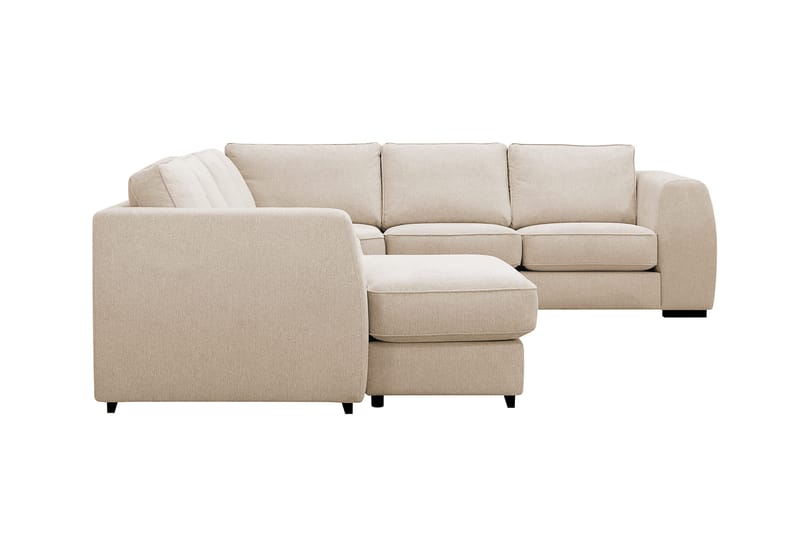 Optus 5-seters hjørnesofa med vendbar divan - Beige - Møbler - Sofaer - Hjørnesofaer - Hjørnesofa med divan