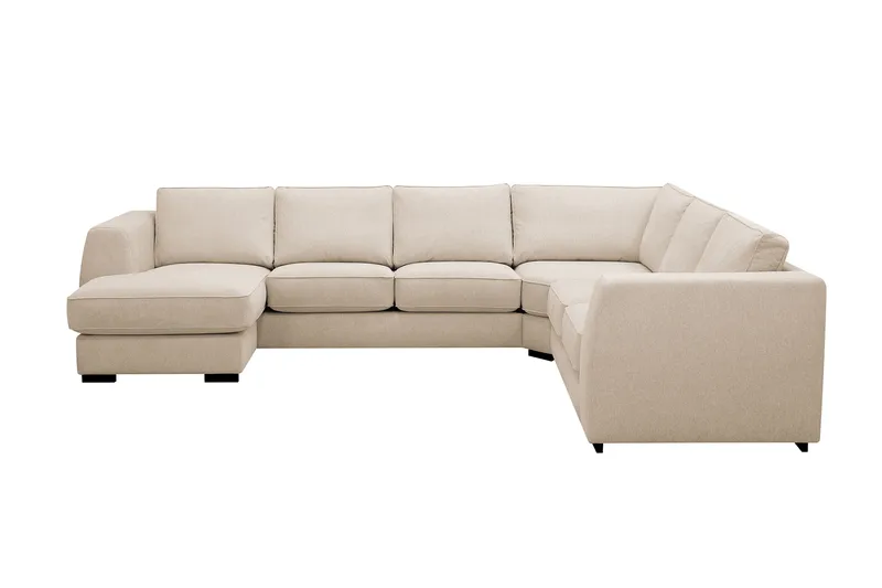 Optus 5-seters hjørnesofa med vendbar divan, Beige