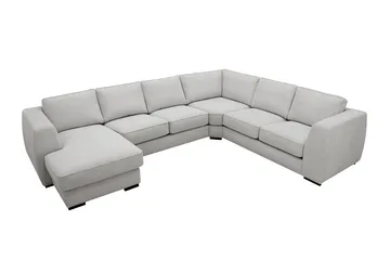 Optus 5-seters hjørnesofa med vendbar divan - Lysegrå - Møbler - Sofaer - Hjørnesofaer - Hjørnesofa med divan