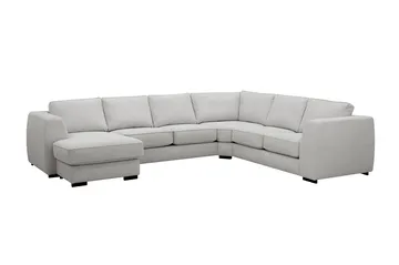 Optus 5-seters hjørnesofa med vendbar divan - Lysegrå - Møbler - Sofaer - Hjørnesofaer - Hjørnesofa med divan