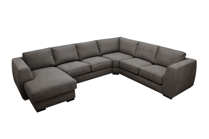 Optus 5-seters hjørnesofa med vendbar divan - Mørkegrå - Møbler - Sofaer - Hjørnesofaer - Hjørnesofa med divan
