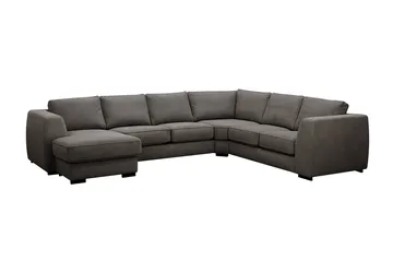 Optus 5-seters hjørnesofa med vendbar divan - Mørkegrå - Møbler - Sofaer - Hjørnesofaer - Hjørnesofa med divan