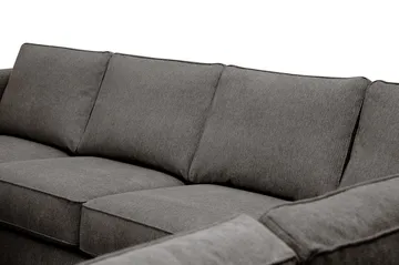 Optus 5-seters hjørnesofa med vendbar divan - Mørkegrå - Møbler - Sofaer - Hjørnesofaer - Hjørnesofa med divan