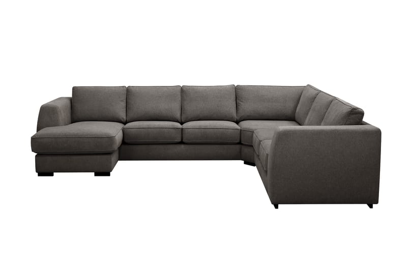 Optus 5-seters hjørnesofa med vendbar divan, Mørkegrå