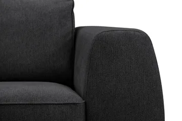 Optus 5-seters hjørnesofa med vendbar divan - Svart - Møbler - Sofaer - Hjørnesofaer - Hjørnesofa med divan
