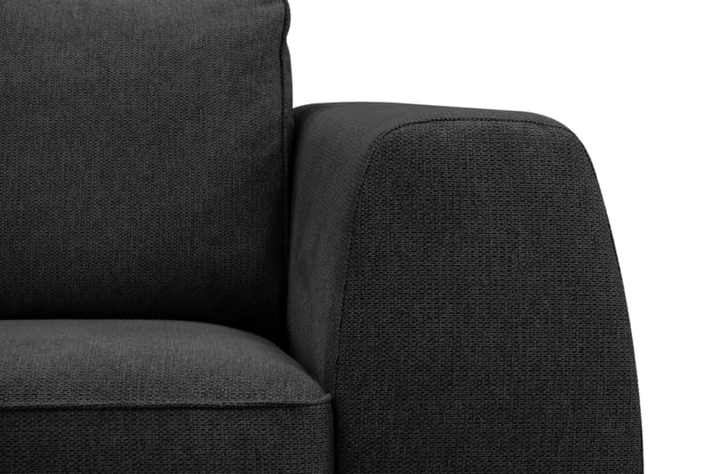 Optus 5-seters hjørnesofa med vendbar divan - Svart - Møbler - Sofaer - Hjørnesofaer - Hjørnesofa med divan