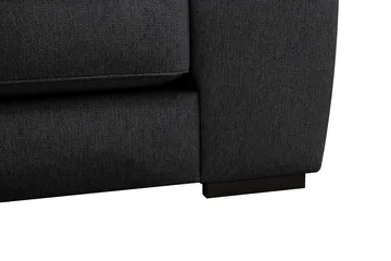 Optus 5-seters hjørnesofa med vendbar divan - Svart - Møbler - Sofaer - Hjørnesofaer - Hjørnesofa med divan