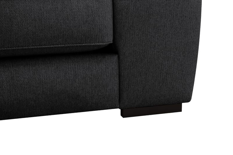 Optus 5-seters hjørnesofa med vendbar divan - Svart - Møbler - Sofaer - Hjørnesofaer - Hjørnesofa med divan