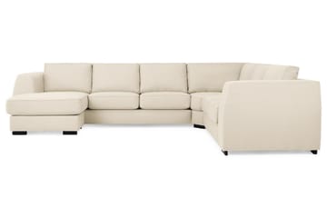 Optus 5-seters Vendbar U-formet Hjørnesofa med Divan i Stoff - Beige - Møbler - Sofaer - Hjørnesofaer - Hjørnesofa med divan