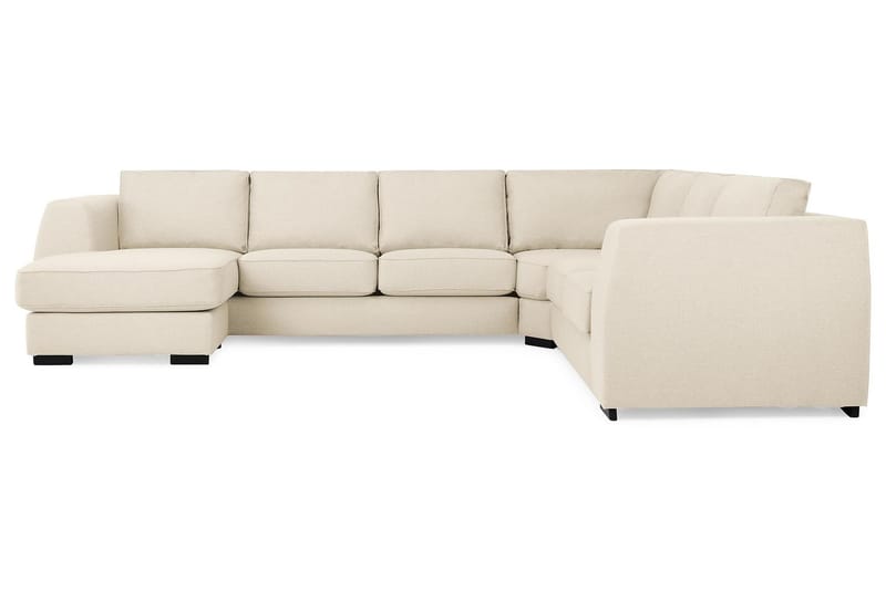 Optus 5-seters Vendbar U-formet Hjørnesofa med Divan i Stoff - Beige - Møbler - Sofaer - Hjørnesofaer - Hjørnesofa med divan