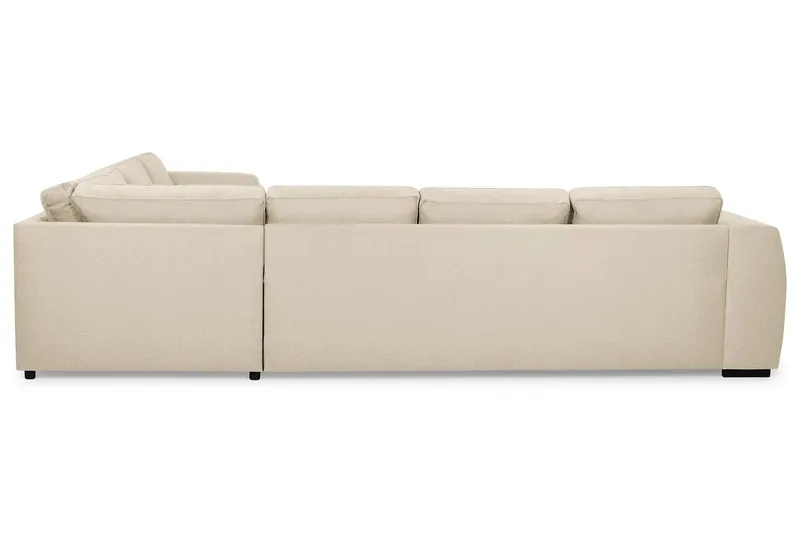 Optus 5-seters Vendbar U-formet Hjørnesofa med Divan i Stoff - Beige - Møbler - Sofaer - Hjørnesofaer - Hjørnesofa med divan