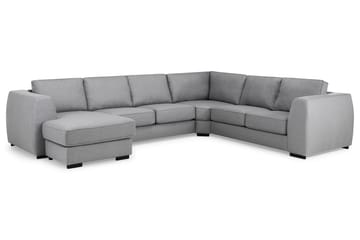 Optus 5-seters Vendbar U-formet Hjørnesofa med Divan i Stoff - Lys grå - Møbler - Sofaer - Hjørnesofaer - Hjørnesofa med divan