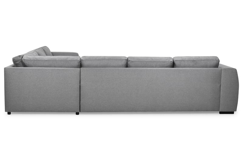Optus 5-seters Vendbar U-formet Hjørnesofa med Divan i Stoff - Lys grå - Møbler - Sofaer - Hjørnesofaer - Hjørnesofa med divan