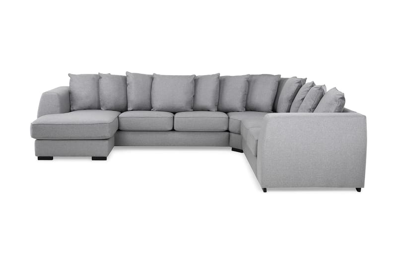 Optus 5-seters Vendbar U-formet Hjørnesofa med Divan i Stoff - Lys grå - Møbler - Sofaer - Hjørnesofaer - Hjørnesofa med divan