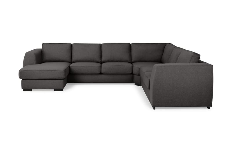 Optus 5-seters Vendbar U-formet Hjørnesofa med Divan i Stoff - Mørk grå - Møbler - Sofaer - Hjørnesofaer - Hjørnesofa med divan