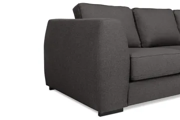 Optus 5-seters Venstrevendt L-formet Hjørnesofa i Stoff - Mørk grå - Møbler - Sofaer - Hjørnesofaer