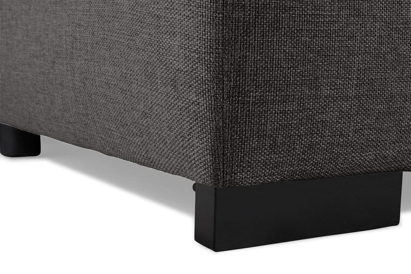 Optus 5-seters Venstrevendt L-formet Hjørnesofa i Stoff - Mørk grå - Møbler - Sofaer - Hjørnesofaer