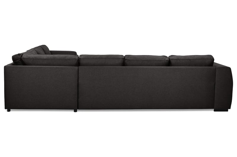 Optus 5-seters Venstrevendt L-formet Hjørnesofa i Stoff - Mørk grå - Møbler - Sofaer - Hjørnesofaer