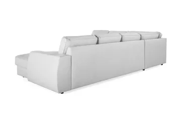 Optus Lyx 5-seters Høyrevendt U-formet Hjørnesofa med Divan i Stoff - Grå - Møbler - Sofaer - Hjørnesofaer - Hjørnesofa med divan