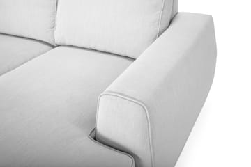 Optus Lyx 5-seters Venstrevendt U-formet Hjørnesofa med Divan i Stoff - Grå - Møbler - Sofaer - Hjørnesofaer - Hjørnesofa med divan