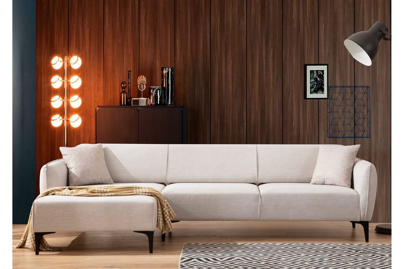 Rossland Divansofa 3-seters - Hvit - Møbler - Sofaer - Hjørnesofaer - Hjørnesofa med divan